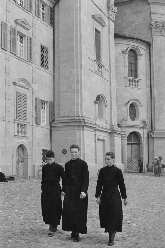 Ivar in der Klosterschule Einsiedeln in der Schweiz, 1958